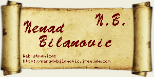 Nenad Bilanović vizit kartica